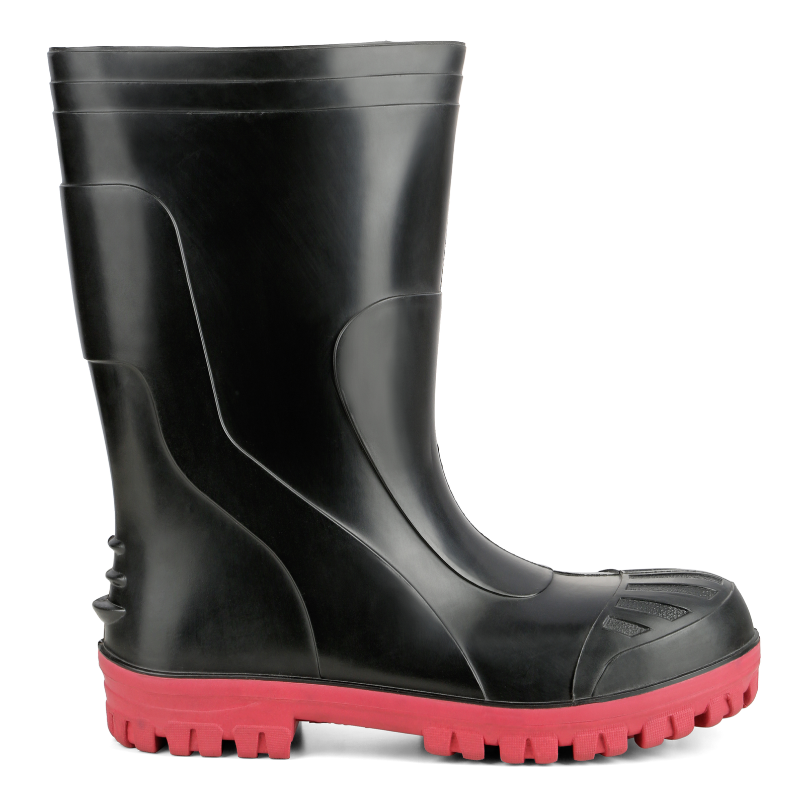 Malgre RAINFALL 12 BLACK RED Gumboot