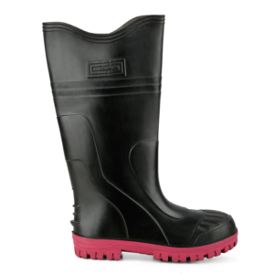 Malgre RAINFALL 16 BLACK RED Gumboot