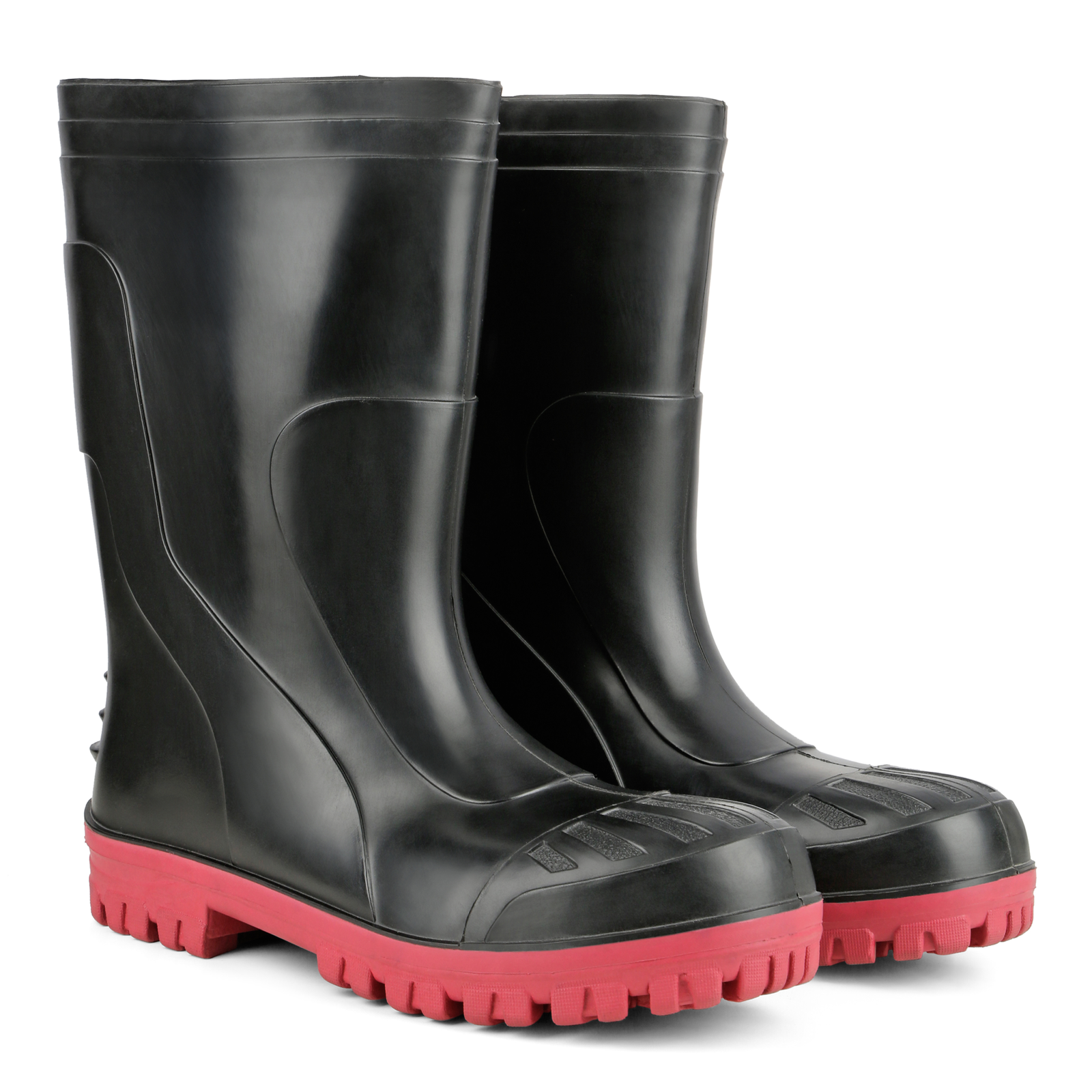 Malgre RAINFALL 12 BLACK RED Gumboot - Image 3