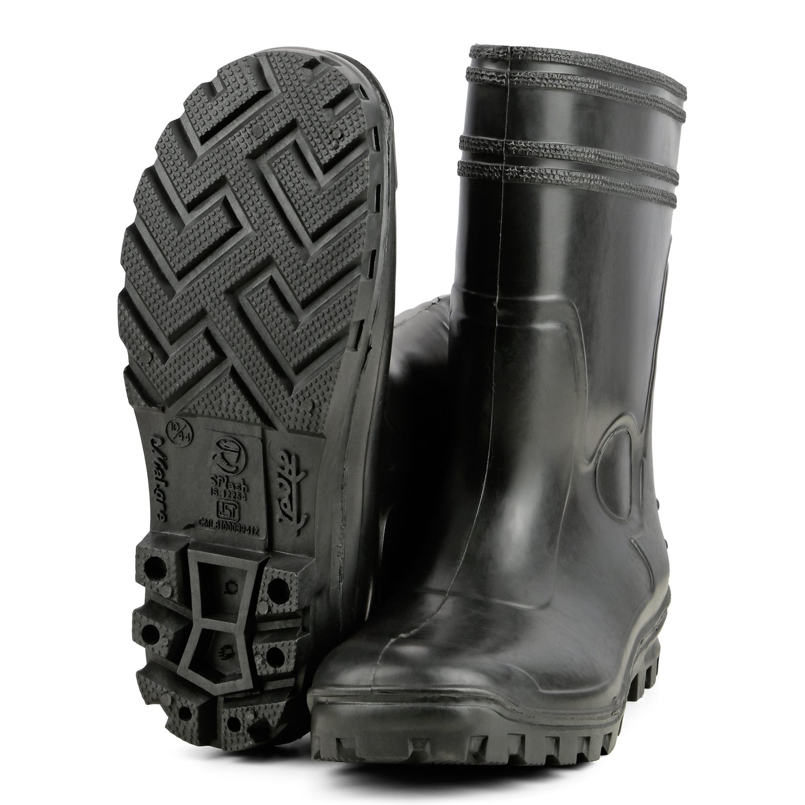 Malgre SAPLESH 11 BLACK BLACK Gumboot - Image 3