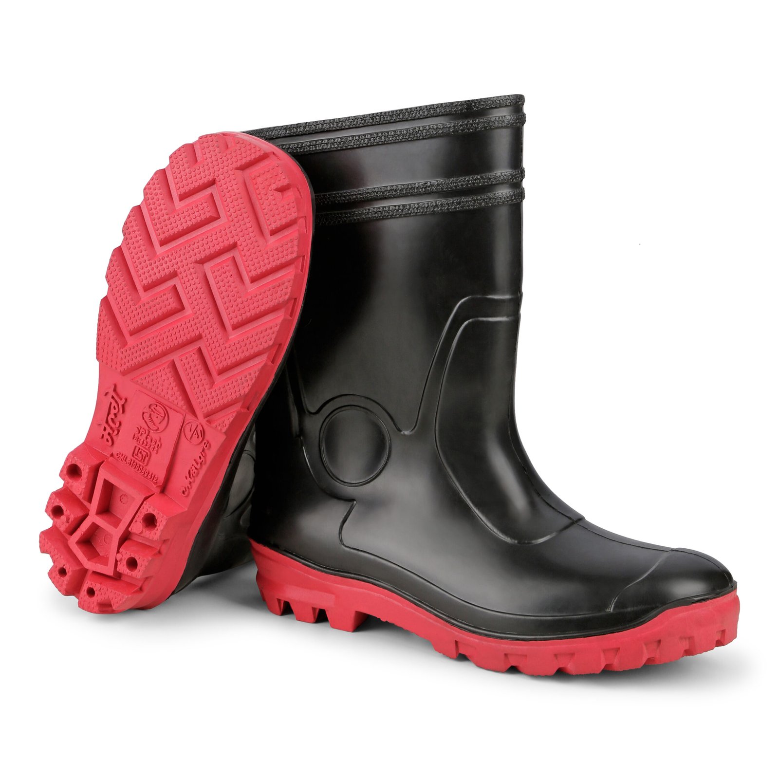 Malgre SAPLESH 11 BLACK RED Gumboot - Image 4