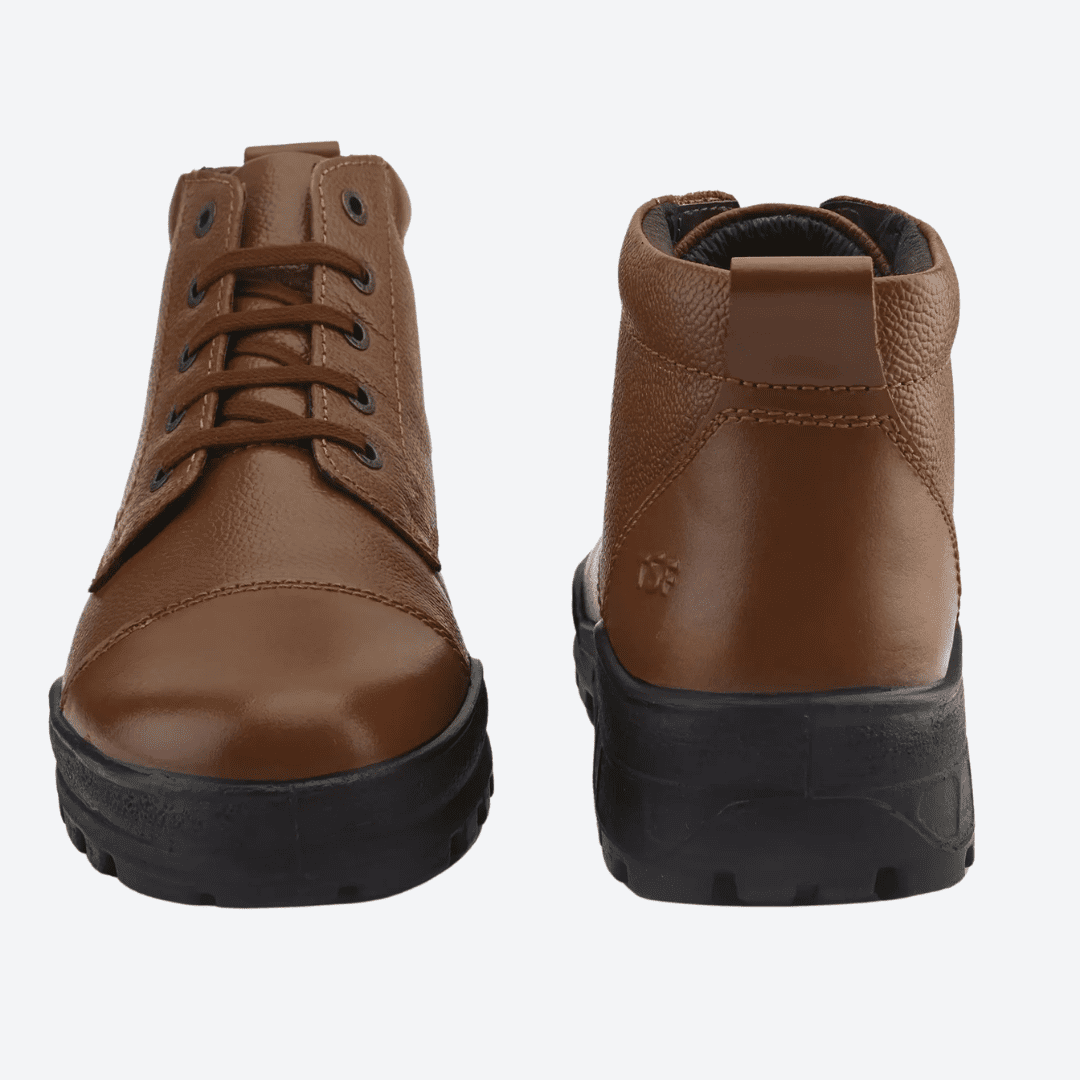 TSF Police Shoes Tan Leather ART-741 | Buy Online