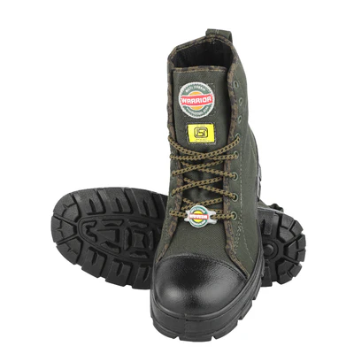 Warrior Olive Green Lacing Defence Jungle Boot for Men 8846 By Liberty - Image 3