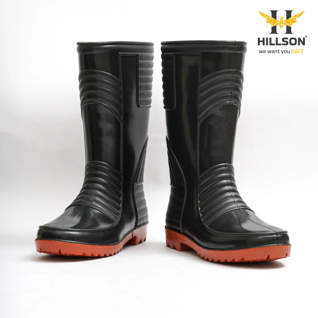 Hillson WELSAFE Black | Red Gumboot - Image 2