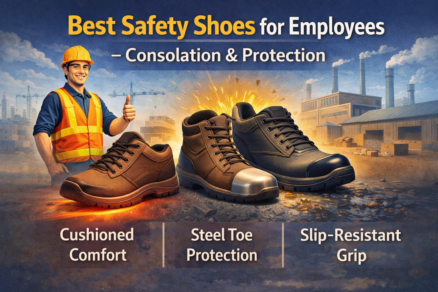 Best safety Shoes for employees – consolation & protection